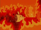 Spongebob office fire